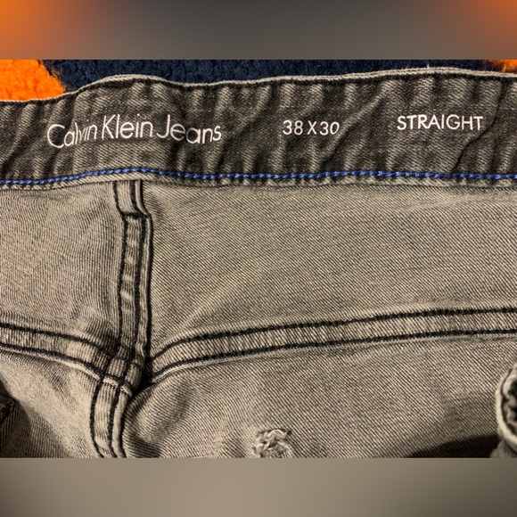 Kalvin Klein Mens Gray Vintage Jeans 38x30 - Picture 12 of 12